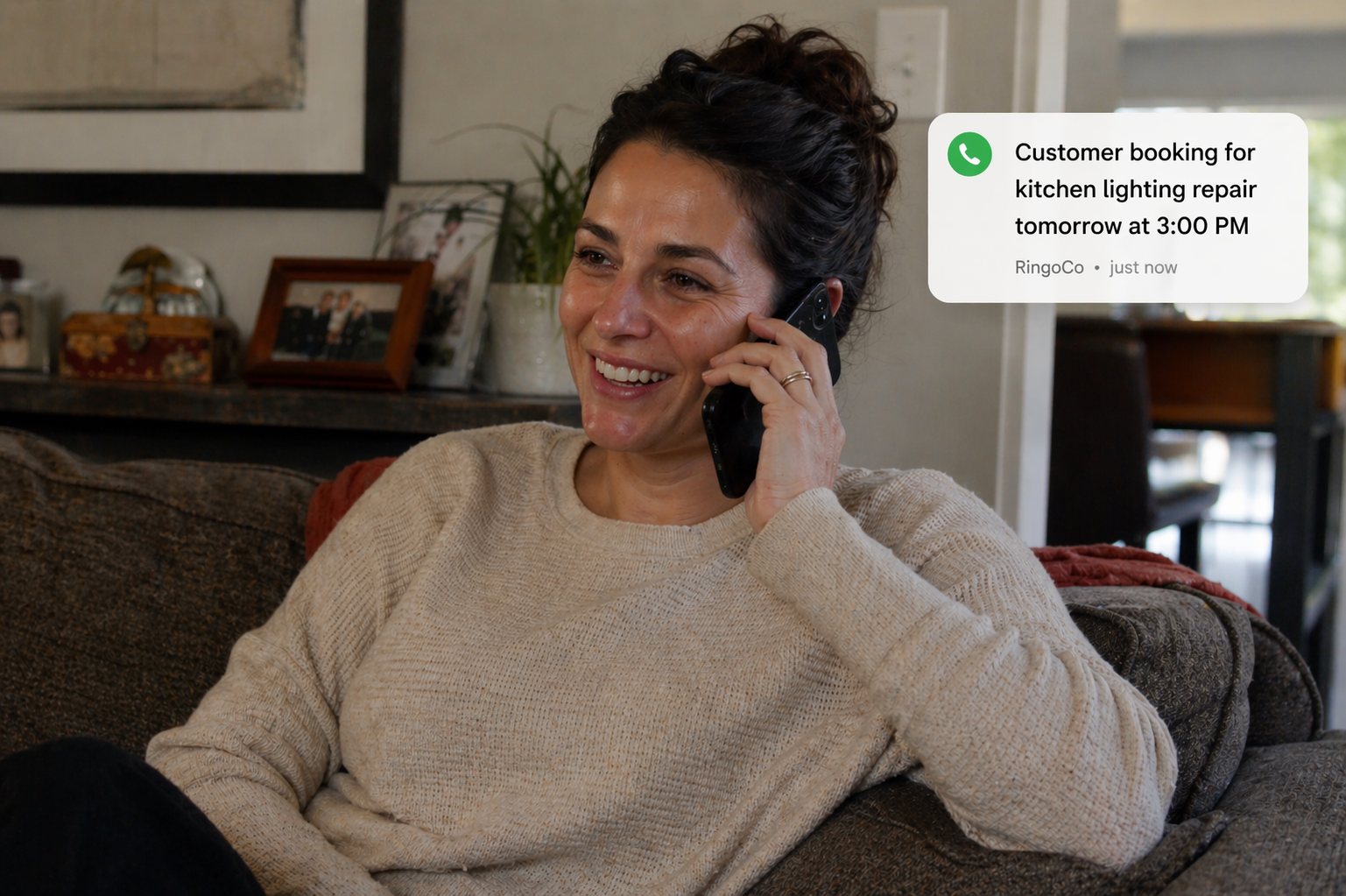 Customer getting confirmation